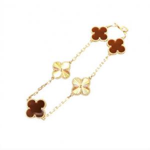 ヴァンクリーフ&アーペル 750YG カーネリアン×ギョーシェ 5モチーフ ヴィンテージアルハンブラ ブレスレット  最新の買取相場ご紹介