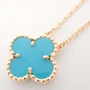 ヴァンクリーフ&アーペル K18YG×ターコイズ ヴィンテージアルハンブラネックレス 最新の買取相場ご紹介