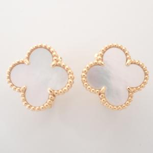 ヴァンクリーフ＆アーペル VCARA44100 K18YG×マザーオブパール ヴィンテージ アルハンブラ イヤリング 最新の買取相場ご紹介