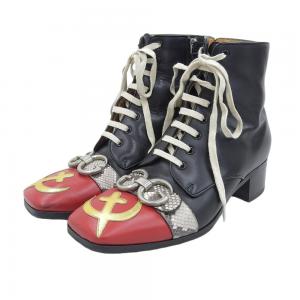 グッチ 483937 ピアスドムーン ジップブーツ 最新の買取相場ご紹介