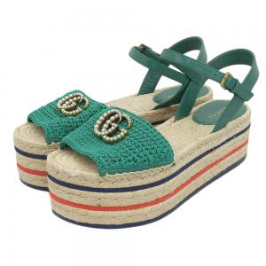 グッチ 551880 プラットフォーム エスパドリーユサンダル 最新の買取相場ご紹介