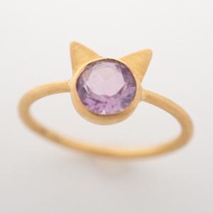 ローズクォーツ スモール \"テンダー・キス\" リング ローズクォーツ スモール 