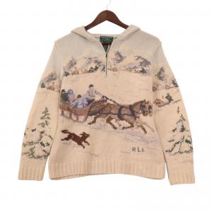 ローレンラルフローレン ベージュ 90s ニットパーカー 最新の買取相場ご紹介