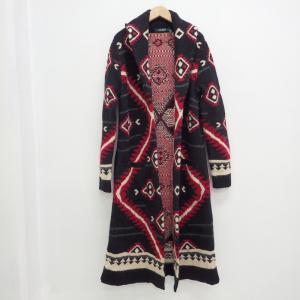 ローレンラルフローレン ブラック×レッド ネイティブ柄 ショールカラー ニット コート 最新の買取相場ご紹介