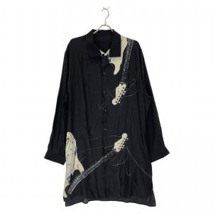 ヨウジヤマモトプールオム  HX-B25-835 ギタースタンド 衿Bシルクロングシャツ 最新の買取相場ご紹介