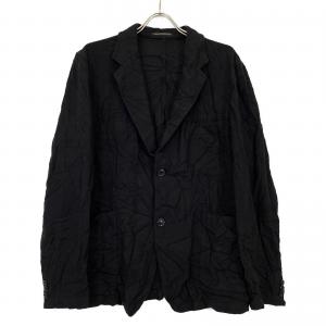 HR-J08-103 ブラック ウール シワ加工 テーラードジャケット 最新の買取相場ご紹介