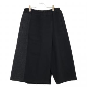 FC-P09-123 ブラック ウール ツイードドッキング7分丈パンツ 最新の買取相場ご紹介