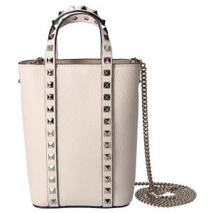 ヴァレンティノ 5W2P0X90VSH_I16 ライトアイボリー ロックスタッズ グレインカーフスキン チェーンポーチ 最新の買取相場ご紹介