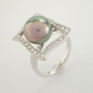 ミキモト K18WG 南洋真珠 ダイヤ リング 最新の買取相場ご紹介