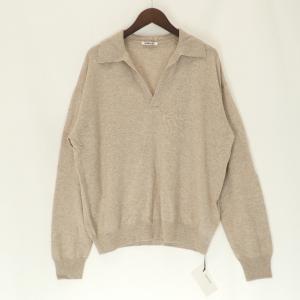 オーラリー ベージュ A23SP02SC SUPER FINE CASHMERE SILK KNIT SKIPPER POLO 最新の買取相場ご紹介