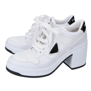 プラダ ホワイト ダウンタウン メタルロゴ ヒールスニーカー 最新の買取相場ご紹介