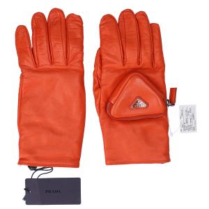 プラダ オレンジ トライアングルロゴポーチ付き Re-Nylon×レザー グローブ 最新の買取相場ご紹介