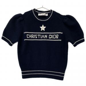 ディオール 22AW 224S09AM308 ネイビー ウール×カシミヤ ロゴショートスリーブニット 最新の買取相場ご紹介
