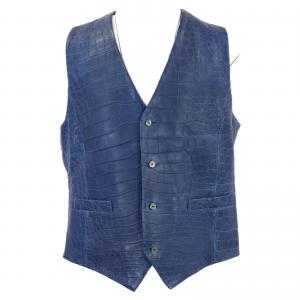 ゼルパリ ブルー クロコダイル フロントボタン ジレ 最新の買取相場ご紹介