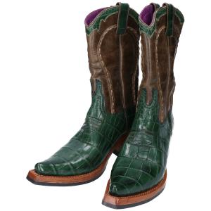 ゼルパリ グリーン クロコ アリゲーター ウエスタン ブーツ 最新の買取相場ご紹介