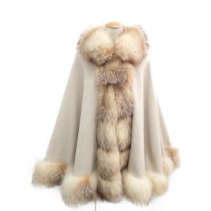 ゼルパリ ベージュ フォックスファーポンチョ 最新の買取相場ご紹介