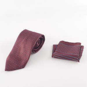 ブリオーニ ボルドー 小紋柄 ネクタイ&チーフセット 最新の買取相場ご紹介