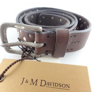 J&Mデヴィッドソン ブラウン スタッズ ベルト 最新の買取相場ご紹介