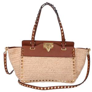 ヴァレンティノ ラフィアｘレザー ロックスタッズ かごバッグ 最新の買取相場ご紹介