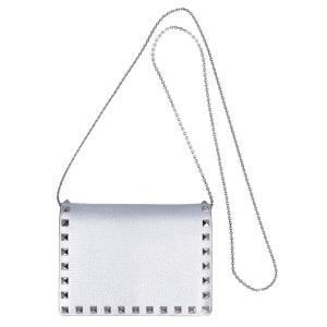 ヴァレンティノ シルバー ロックスタッズ ナローチェーン ショルダーバッグ 最新の買取相場ご紹介