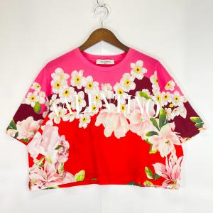 ヴァレンティノ ピンク VBOMG13H6FB フラワー×ロゴ ショート丈 カットソー 最新の買取相場ご紹介