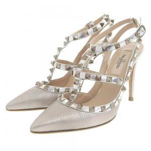 ヴァレンティノ シルバー スタッズ レザー ヒール パンプス 最新の買取相場ご紹介