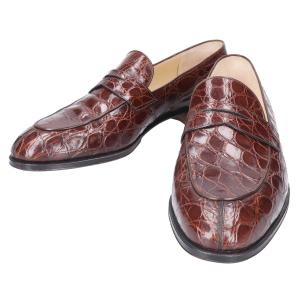 タニノクリスチー ブラウン 108059 クロコ コインローファー 最新の買取相場ご紹介