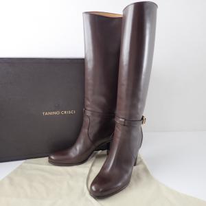 タニノクリスチー BERNIE BOTTIER ブラウン ベルトデザインロングブーツ 最新の買取相場ご紹介
