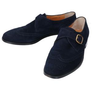 タニノクリスチー ネイビー 109176 スエード シングルモンクウィングチップ 最新の買取相場ご紹介