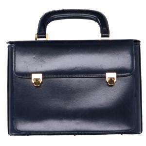 タニノクリスチー ネイビー レザー スクエア ゴールド金具 ハンドバッグ 最新の買取相場ご紹介