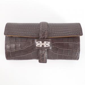 ADMJ CR06027 チョコ クロコダイルレザー アールデコ 長財布 最新の買取相場ご紹介