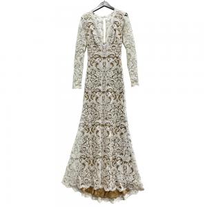 タダシショージ ALX17778L ホワイト 長袖 レースドレス 最新の買取相場ご紹介