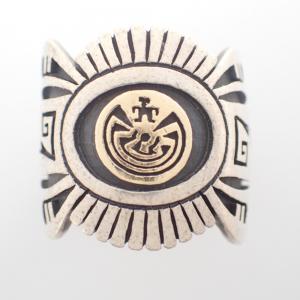 ジェイソンタカラ スターリングシルバーx14K ホピ族 マンインメイズリング 最新の買取相場ご紹介