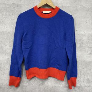 トリーバーチ ブルーオレンジ バイカラー カシミヤ100 クルーネック セーター 最新の買取相場ご紹介