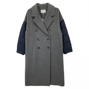 エンフォルド 19AW グレー×ネイビー フェザーリバー ダブルブレストロングPコート 最新の買取相場ご紹介