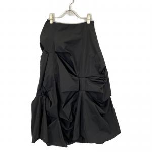エンフォルド 20AW ブラック ポリエステル メモリーツイルランダムタックスカート 最新の買取相場ご紹介
