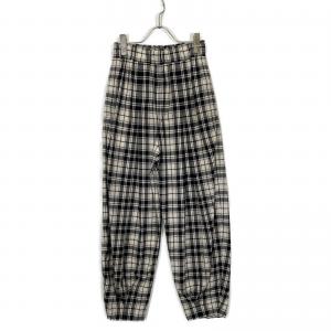 エンフォルド 24SS ベージュ×ブラック チェック DRAPE TAPERED-TROUSERS 最新の買取相場ご紹介