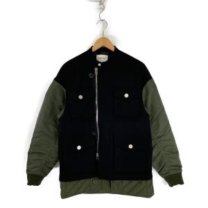 エンフォルド 21AW ブラック×カーキ ギャバミリタリーコート 最新の買取相場ご紹介