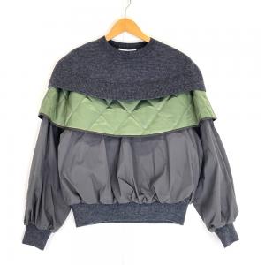 エンフォルド 21AW グレー×グリーン COMBINATION TOPS 異素材切り替えニット 最新の買取相場ご紹介