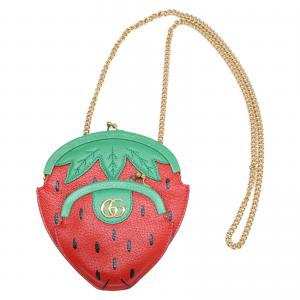 グッチ フルティーニ  ストロベリー チェーンウォレット/がま口 最新の買取相場ご紹介