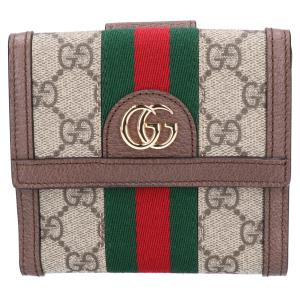 グッチ 523173 GGスプリーム オフィディアGG フレンチフラップ 二つ折り財布 最新の買取相場ご紹介
