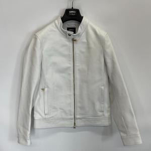 エンメティ ホワイト カーフスキン ユリ JURI シングルライダースジャケット 最新の買取相場ご紹介