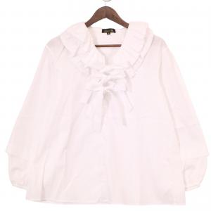 ドゥロワー 6521-299-1217 ホワイト フリルリボンブラウス 最新の買取相場ご紹介