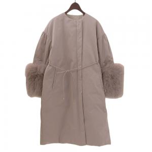 ドゥロワー　シャギー　ロングコート くすみピンク ウール シルク drawer Drawer（ドゥロワー）の「DRAWER シャギー ロングコート（その他