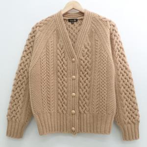 ドゥロワー サンドベージュ アラン編み ミンクファーパッチ ケーブルニットカーディガン 最新の買取相場ご紹介
