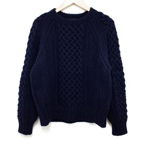 ドゥロワー ネイビー ウール×カシミヤ ミンクパッチセーター 最新の買取相場ご紹介