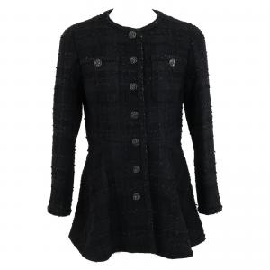 シャネル ブラック ココボタン フレアミドルツイードジャケット 最新の買取相場ご紹介