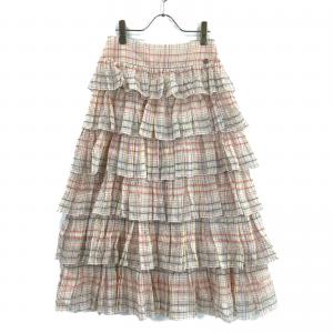 シャネル P62606 コットンシルク チェック柄 ティアードスカート 最新の買取相場ご紹介