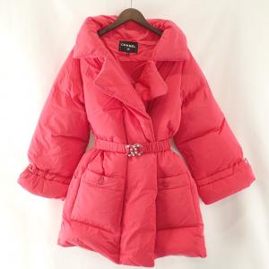 シャネル P62423 ピンク ベルト付ダウンコート 最新の買取相場ご紹介