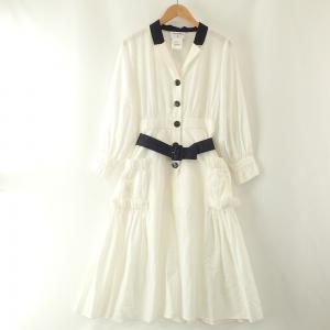 シャネル P45455 ホワイト フリルワンピース 最新の買取相場ご紹介